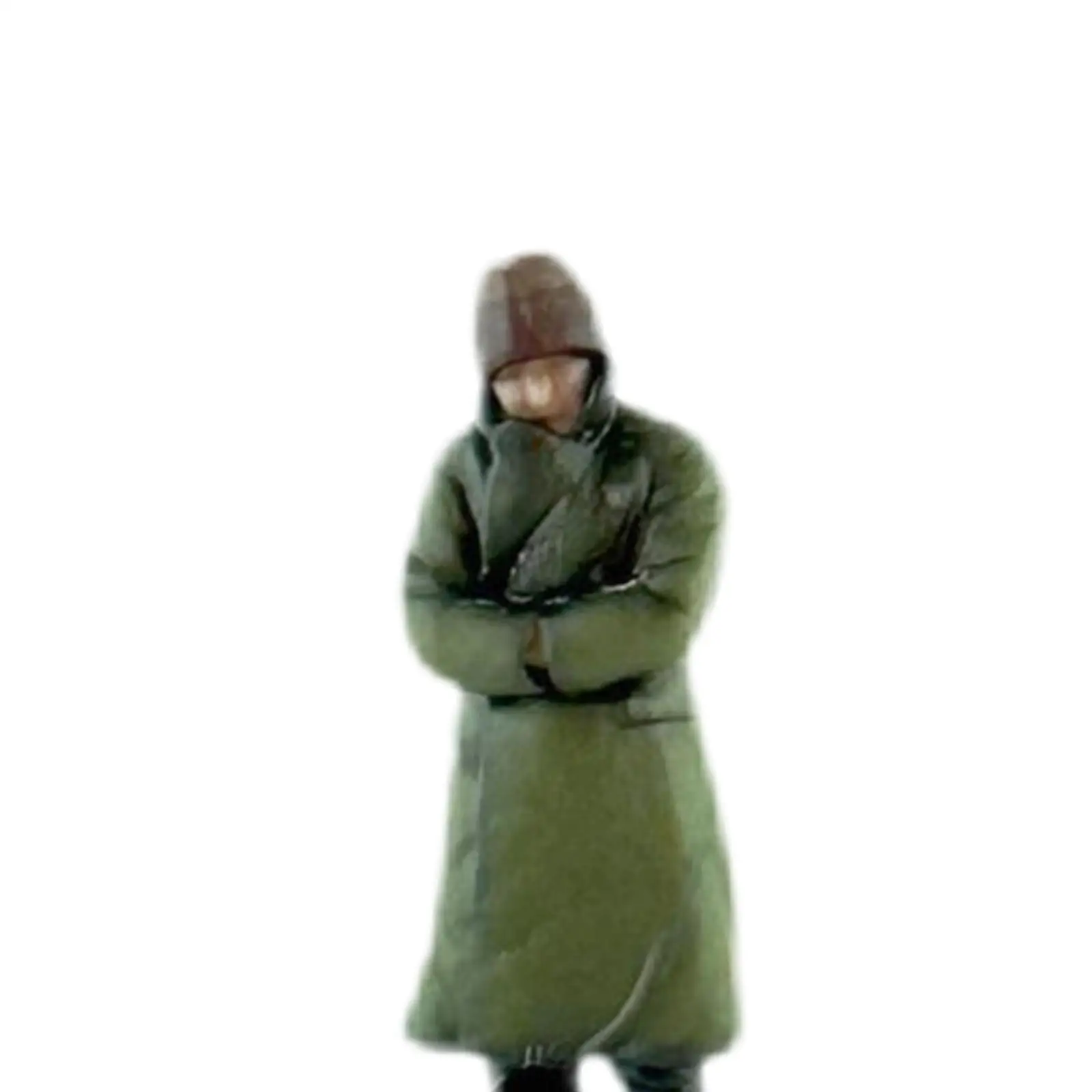 1/64 Resin Model Street Figure People Figurines Scene Props Doll Figures for Miniature Scene