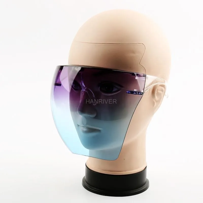 Transparent Men's and Women's Protective Glasses Safety Face Shield Visor Eye Protection Glasses Colorful With Box