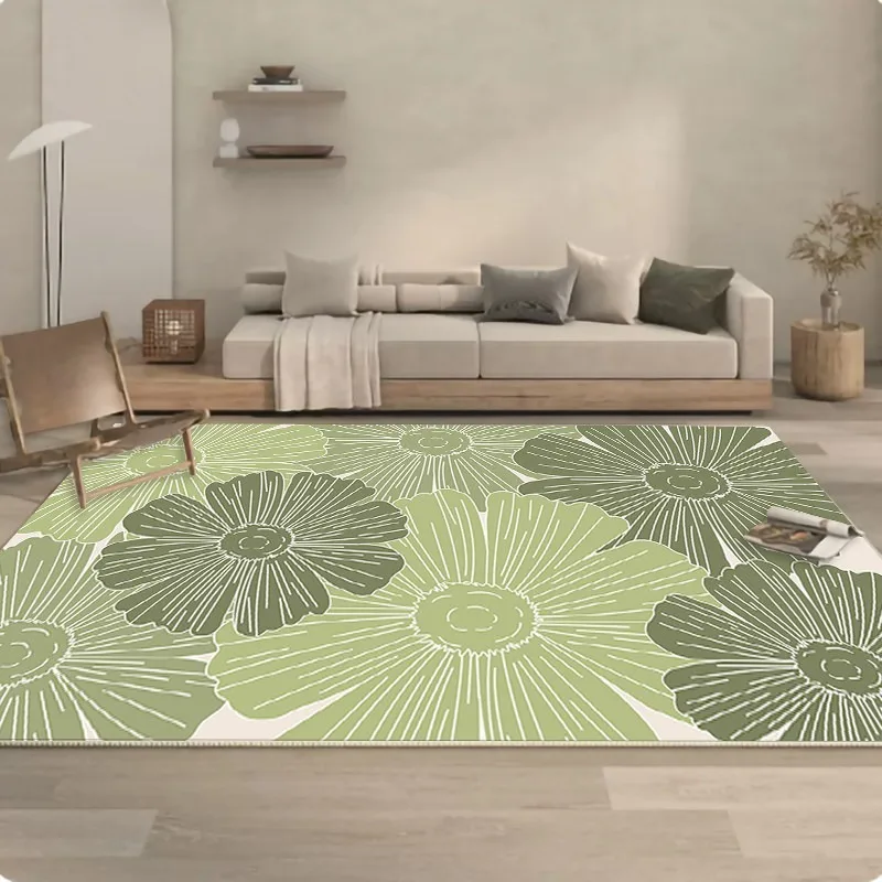 

Коврик для спальни в теплых тонах Daisy, винтажный деревенский ковер для гостиной, домашний декор, коврик для дивана и журнального столика, домашний тапи, альфомбра, ковер