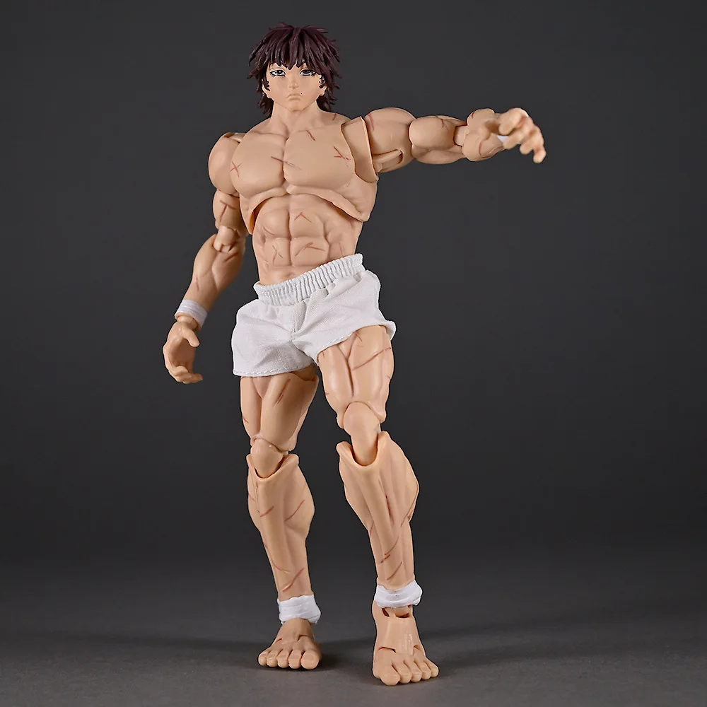 هانما باكي 1/12 الإصدار الخلفي للهشباح الهزلي Grappler Baki الشكل المنقولة دمية نموذج سوبر الملحقات قابلة للعب للغاية #3