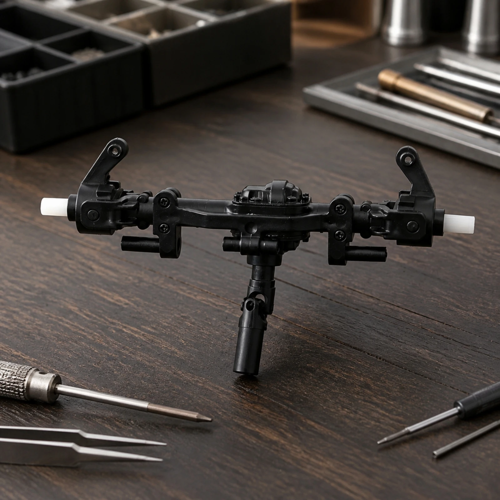 Vehicle Part Upgrade Front Axle Assembly with Hardened Gear Differential Housing RC Crawler Component Sturdy