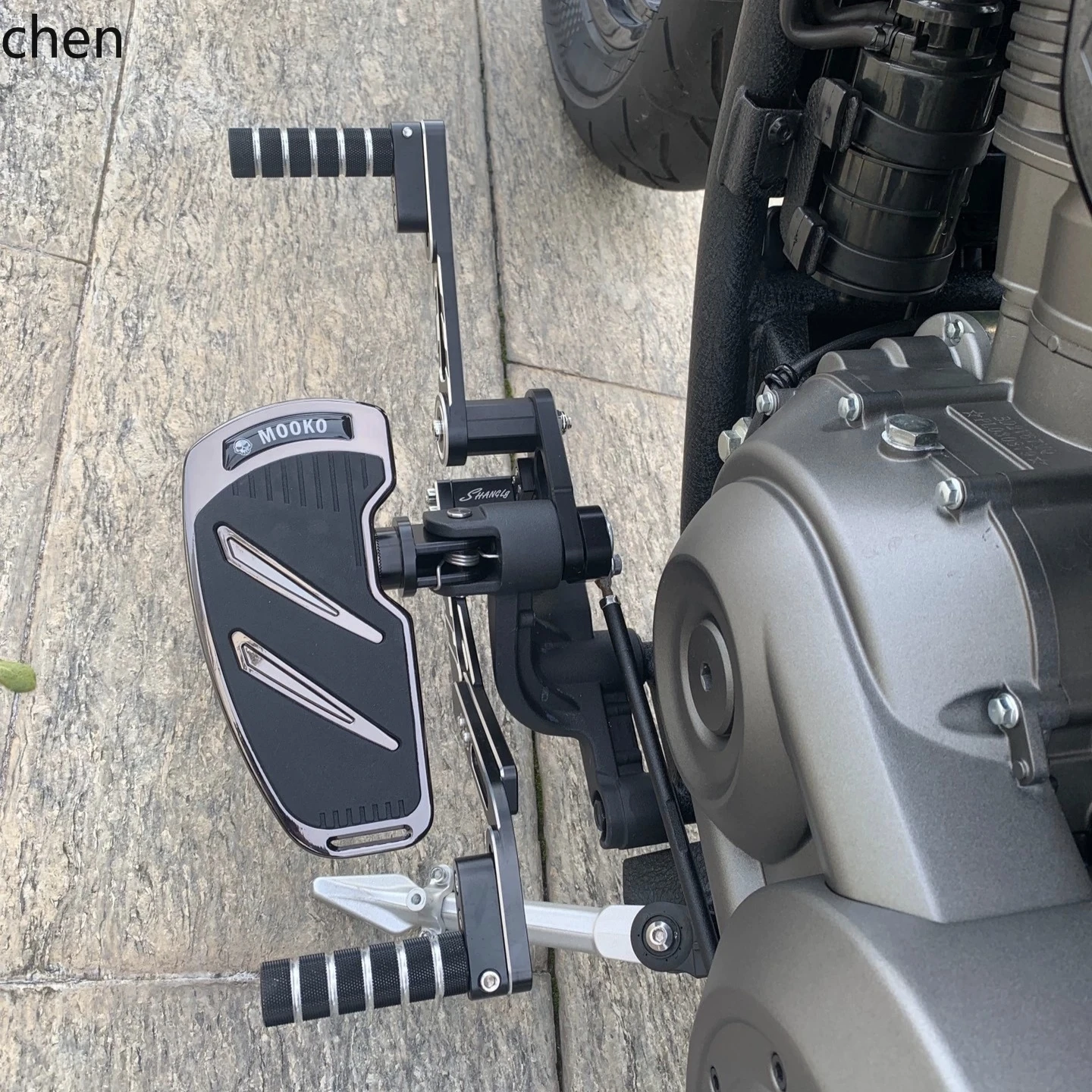 

HTT Black Flag 500 Greystone 250/300 Jinjila 400300 Modified Front and rear gear lever modified to increase foot pedal