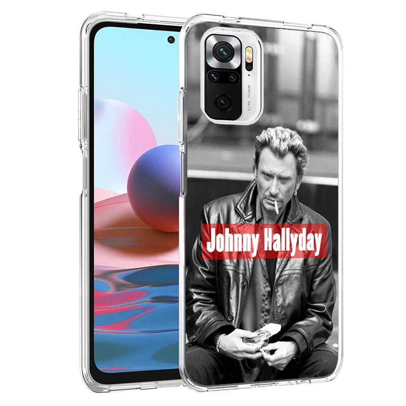 Johnny Hallyday Music Phone Case For Xiaomi Redmi 12 12C 10 10C 10A 9 9A 9C 9T 8 8A 7 7A 6 Pro 6A K70 K60 K40 K20 S2 Print Cover