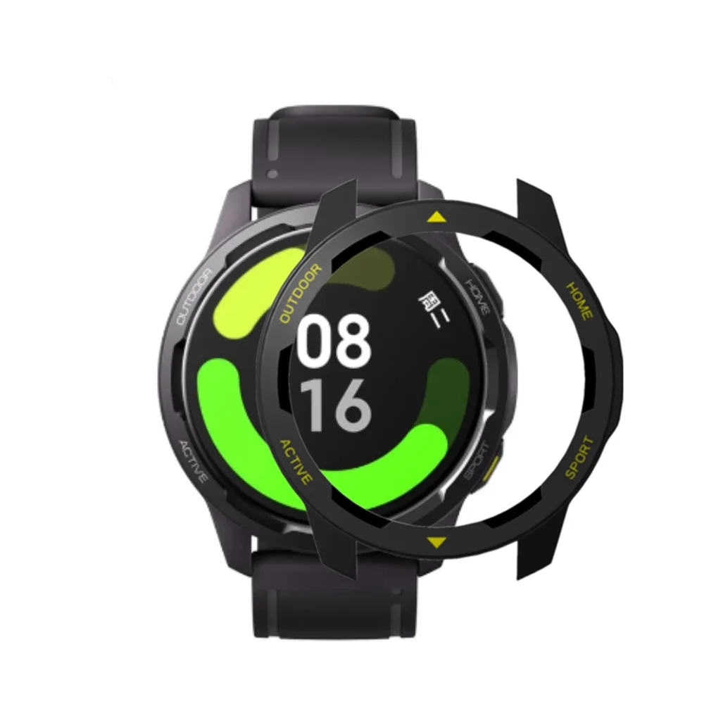 For Xiaomi Watch S1 Active Watch Case Hollow PC Protective Shell For Xiaomi Watch Color 2 Protection Cover Double Colors