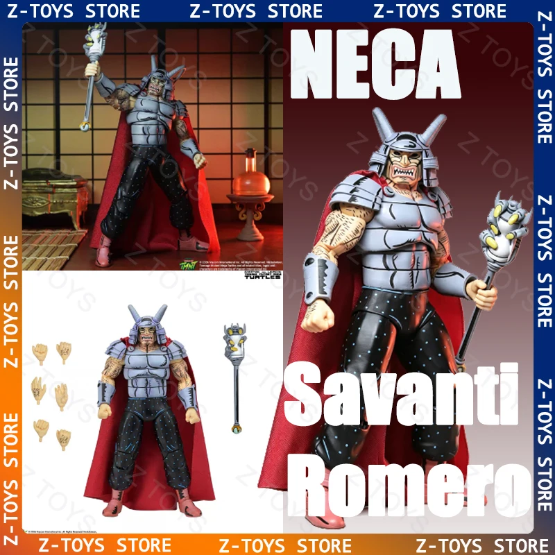 Figura de acción NECA NEC54480 Ultimate Savanti Romero de 7 pulgadas, TMNT Mirage Comics, figura coleccionable de Guerrero de Terror, modelo de juguete