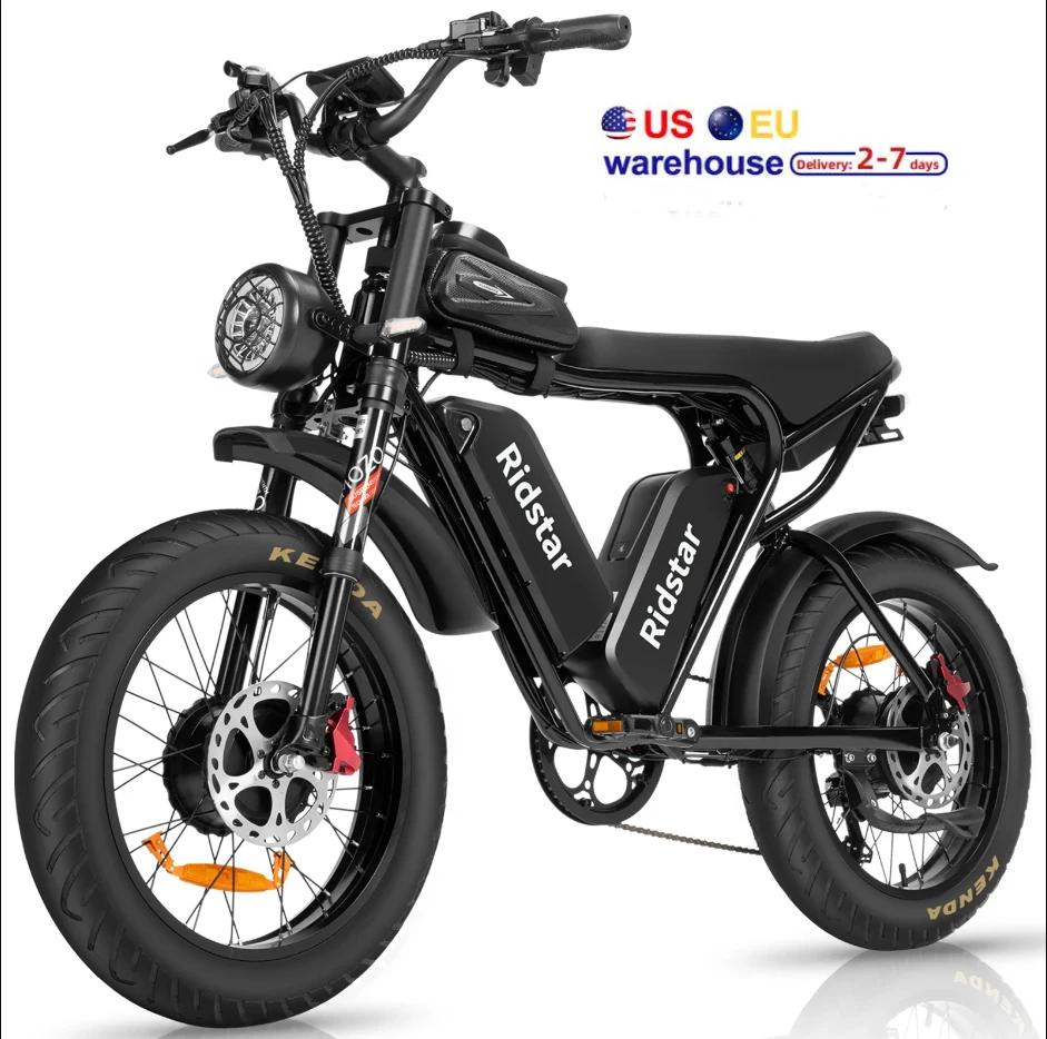 20 Inch Fat Tire Electric Bike 2000W 48V 40AH 50Km Ouxi Bicycle Mountain Cycling Off-Road 48V City Ebike Alloy Frame for Adults