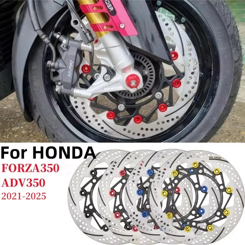 

For HONDA Forza 350 ADV350 2017-2025 Motorcycle 300mm Front Brake Discs Rotors Motorbike Replacement Parts Front Disc Brake Pad