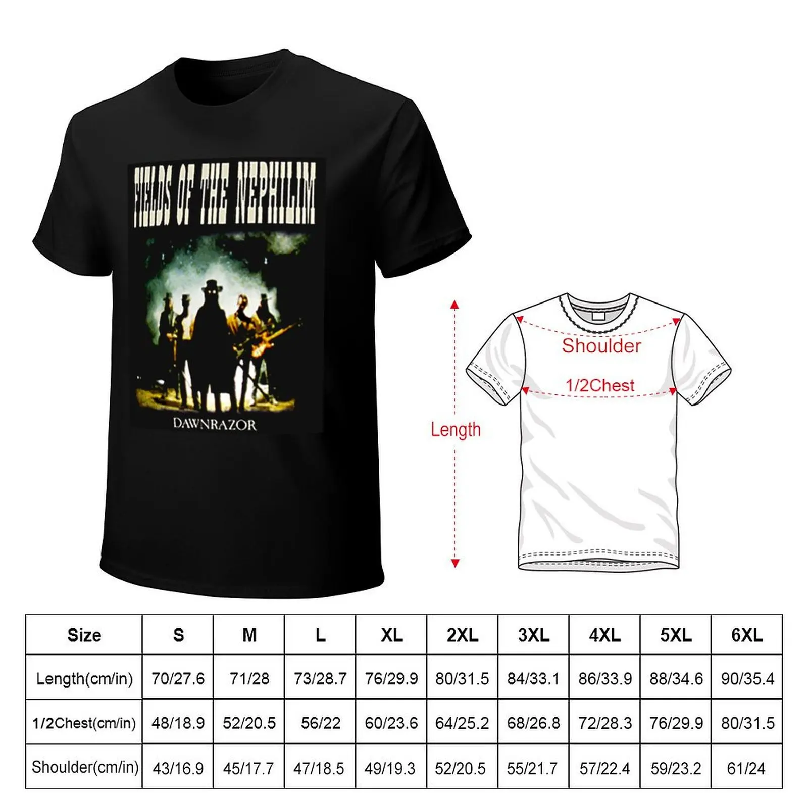 fields of the nephilim T-Shirt anime t shirts for man T-Shirt