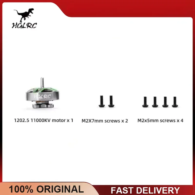 HGLRC SPECTER 1202.5 Brushless Motor 11000KV, 1-2S LIPO for 2.5/3 Inch Toothpick FPV Freestyle Long Range Drone, RC Part