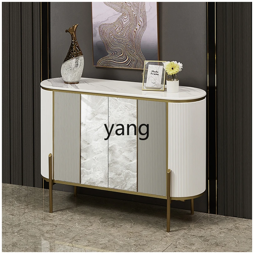 CX postmodern new Chinese rock slab marble dining side cabinet