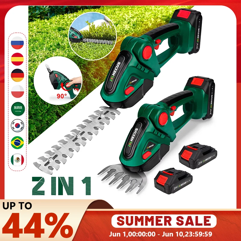 Makita-Tondeuse à Gazon Électrique Sans Fil 2 en 1, Outils de Jardin, Batterie 18V