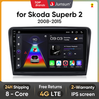 Junsun Android13 Car Radio For SKODA Superb 2008-2015 Car Smart Systems For Apple Carplay FM GPS SWC BT