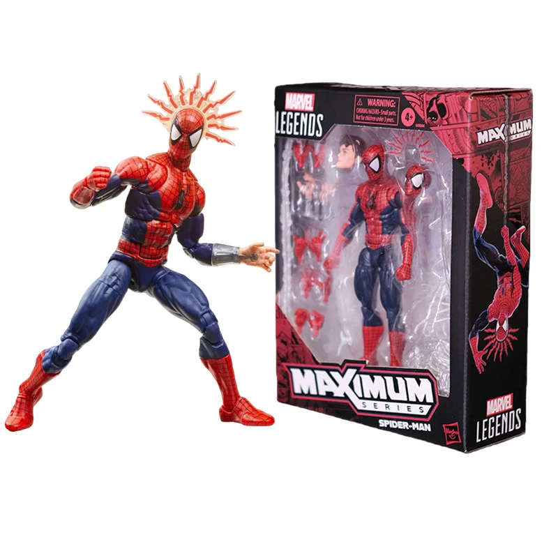 

ML Ultimate Maximum Series Spider - Man Action Figure 6 Inch High Quality Ko Collectible Model Doll Collection Gifts