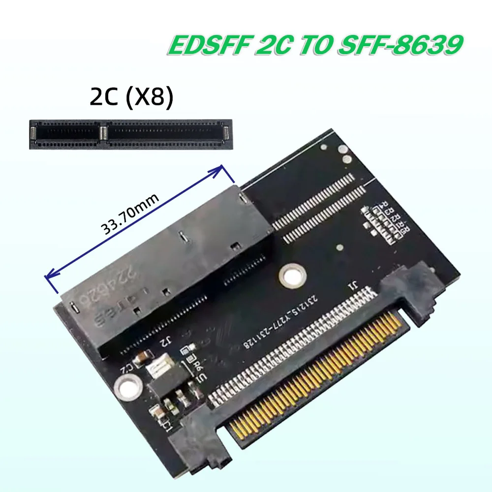 

Gen-Z 2C PM983 E1.L SSD EDSFF To SFF-8639 U.2 Adapter 8X PCI-E NVMe Ruler 1U GEN-Z EDSFF 2C 8X Short SSD PM983 E1.L PCI-E 4.0