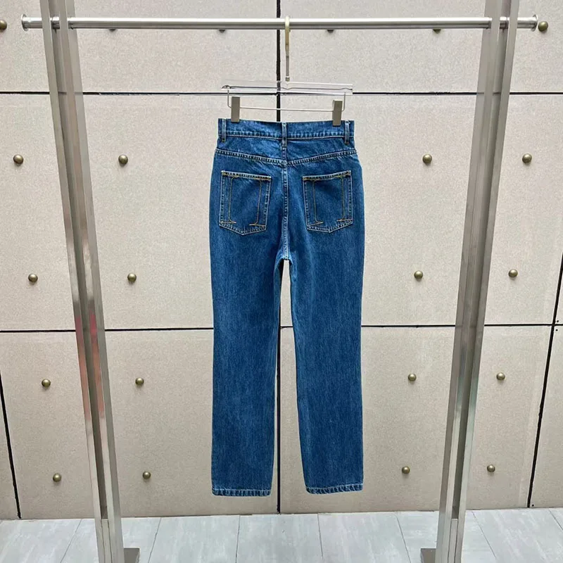 2026, New Style, Women's Washed Denim Pants, Fashionally Slim-Fitting Straight Pants, High-Quality Commuting Leggings, Y2K Style
