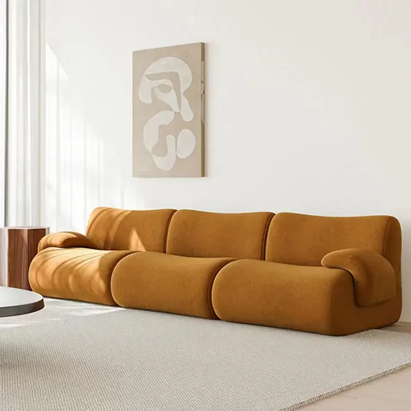 2024New Arrival High-quality Living Room Sofas Compression Sofas Beige Combination Couch Living Room L-shape Sofa For Home Villa