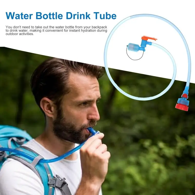 95cm Water Bottle Drink Tube Hose Hydration Bladder Reservoir Pack Backpack System Hose Kit Cycling Camping Water Bag Hose Kit