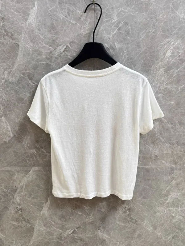 

Loose Women's T-irt ort Sve White Lazy Sle American Retro New Arrival Summer Sweet Sle plus Size Women's Top