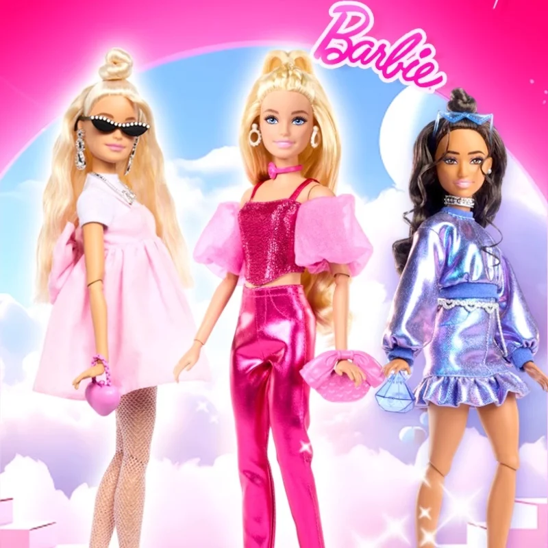 متنوعة الأصلي ماتيل باربي ديلوكس نمط دمية أشقر للفتيات مفصلية المفاصل لعب للأطفال عيد ميلاد هدية الكريسماس