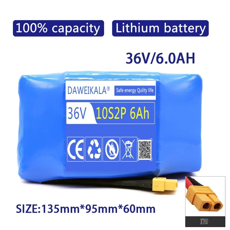 Upgrade 36V Batterij 20000mAh Oplaadbare Lithium ion batterij voor Elektrische zelfbalancerende Scooter Hover Board eenwieler
