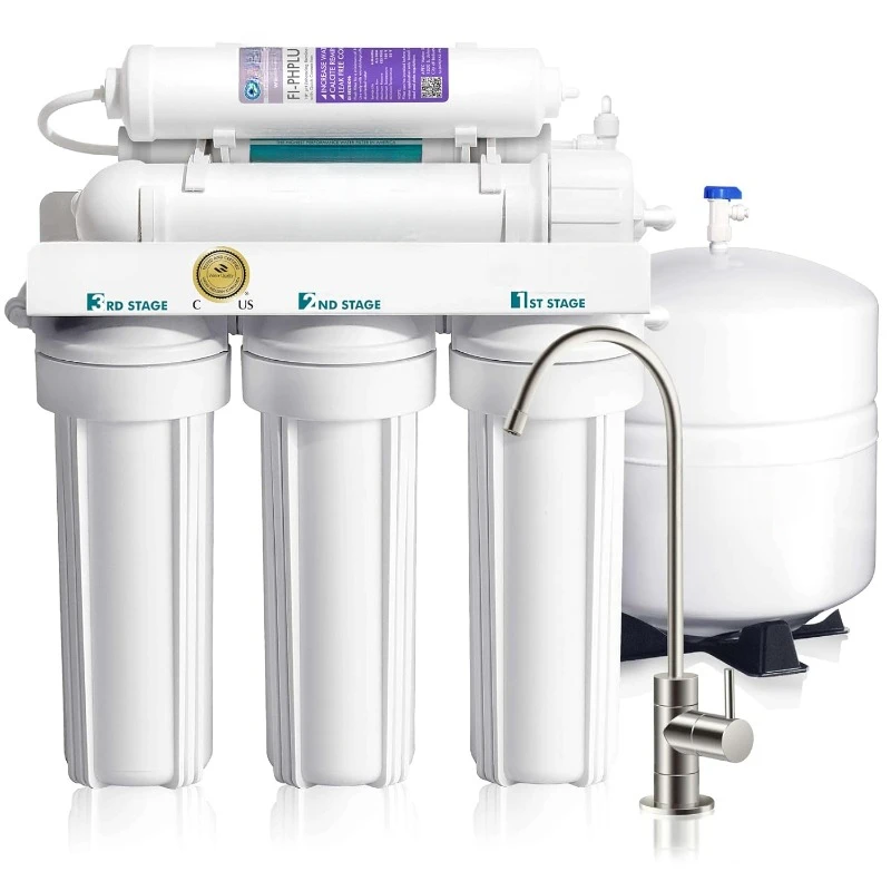 Systems ROES-PH75 Essence Series Top Tier Reverse Osmosis Drinking Water Filter System，home.