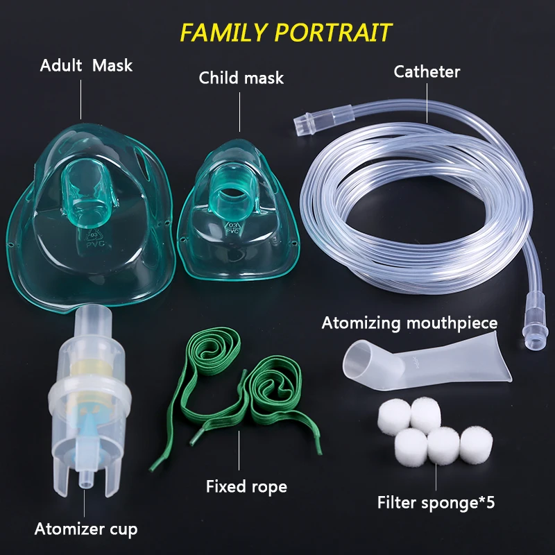 Soft Tube Inhaler Catheter Nebulizer Cup Family Medicine Compressor Mouthpieces For Child Adult Mask Nebulizer Accessories