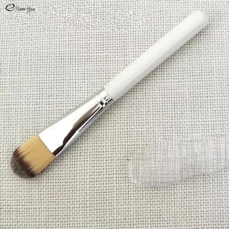 1 brocha para máscara con mango de madera, colorete en polvo húmedo, brocha para base en polvo suelto, brocha de maquillaje de belleza, herramienta de belleza para herramientas de maquillaje