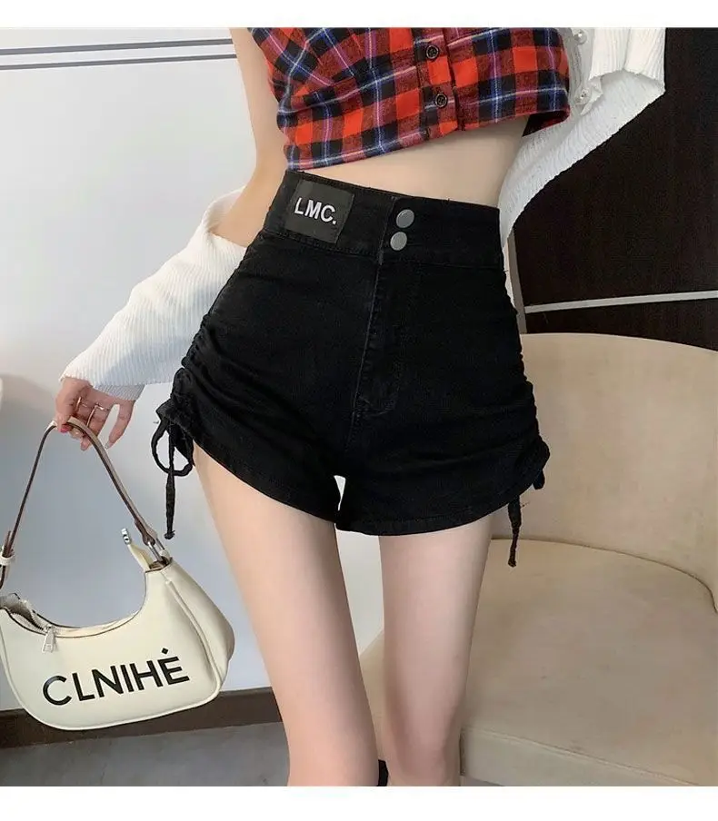Shorts Womens Denim Vintage Raw Hem Hotpants Festival American Trend Summer Streetwear For Music Lovers And Party Nights Jorts
