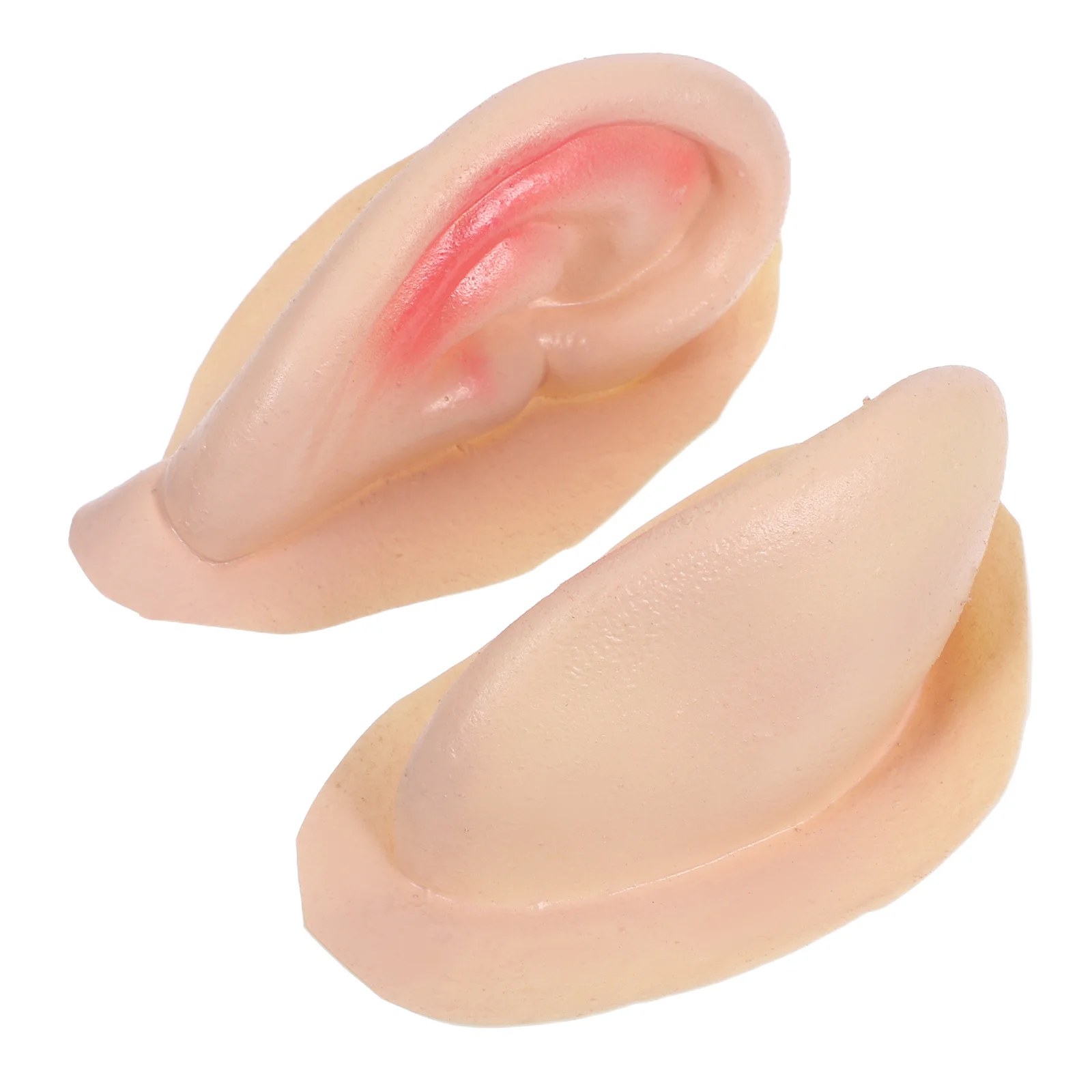 

1 пара реалистичных накладных ушей на Хэллоуин, реквизит для косплея, гибкие удобные аксессуары для вечеринок на тему вампира и эльфа, новинка, уши