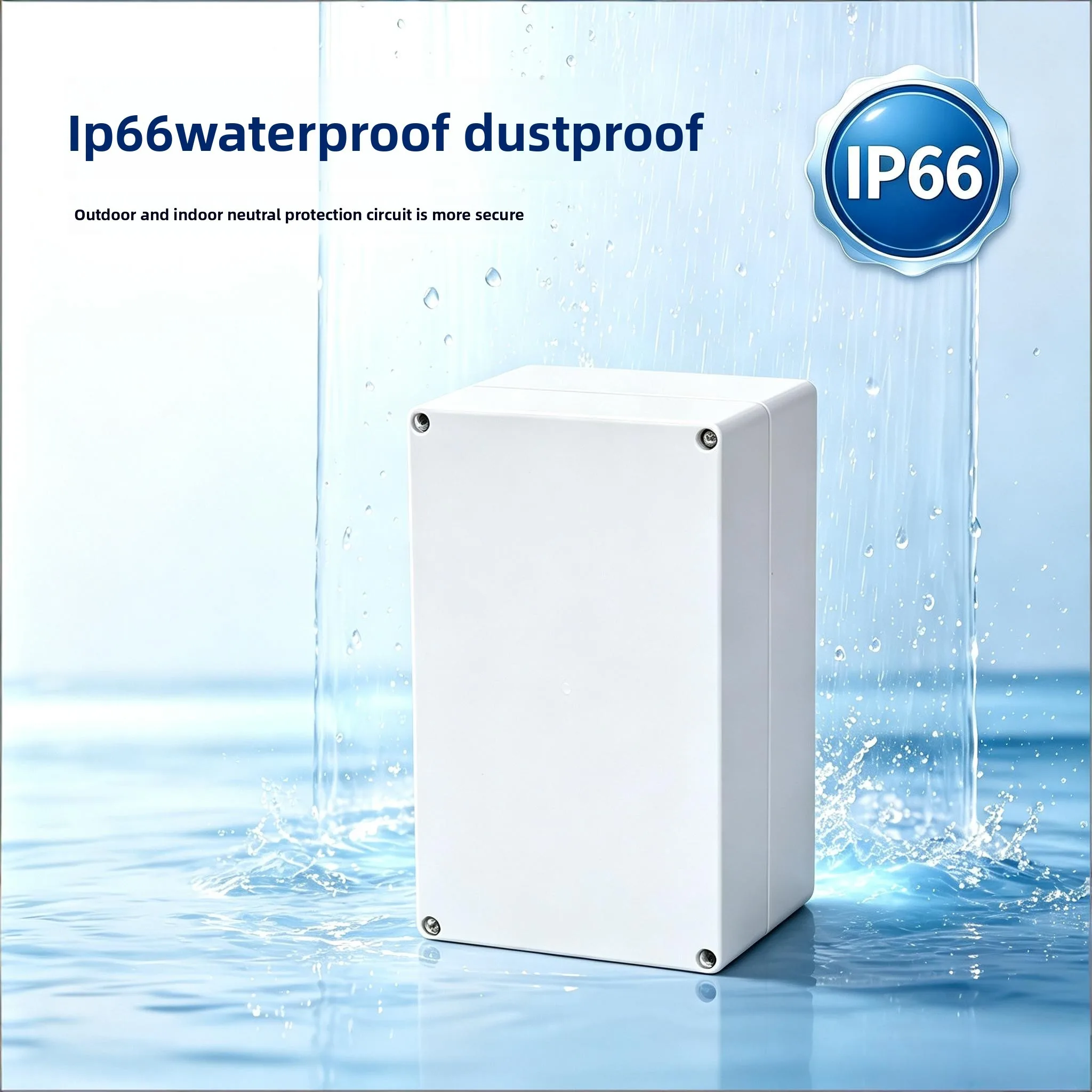 F type ABS plastic waterproof junction box indoor and outdoor monitoring power terminal lithium battery shell sealed waterproof