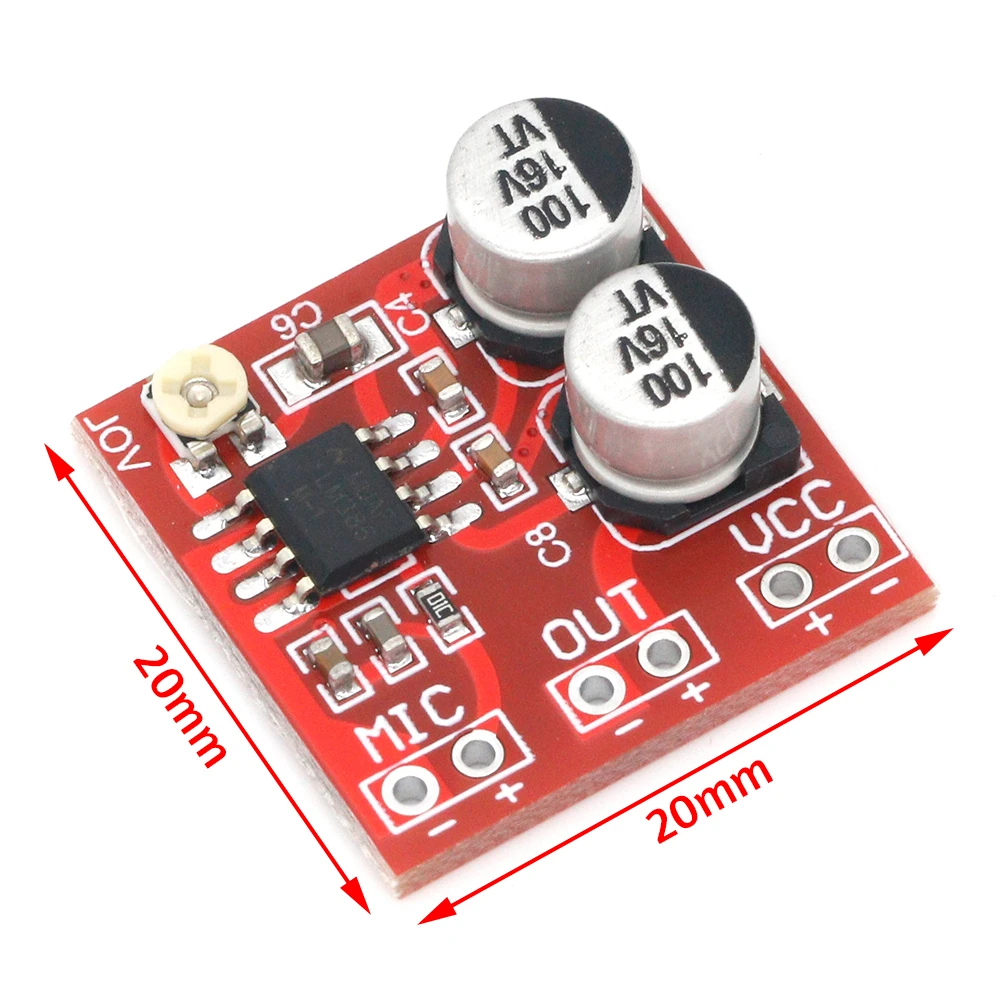 LM386 electret microphone amplifier board / microphone amplifier / without potentiometer DC4-12V