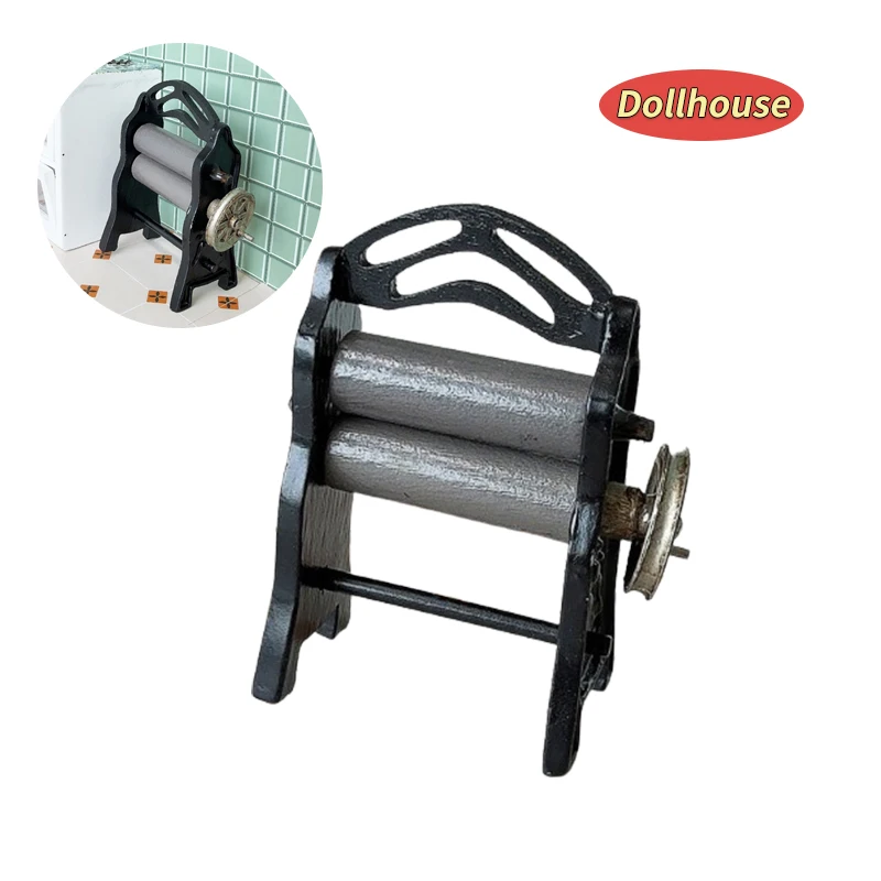 

1Pcs 1:12 Dollhouse Miniature Hand Flour Mill Kitchen Model Decor Toy Doll House Pretend Play Kitchen Toy Accessories ﻿