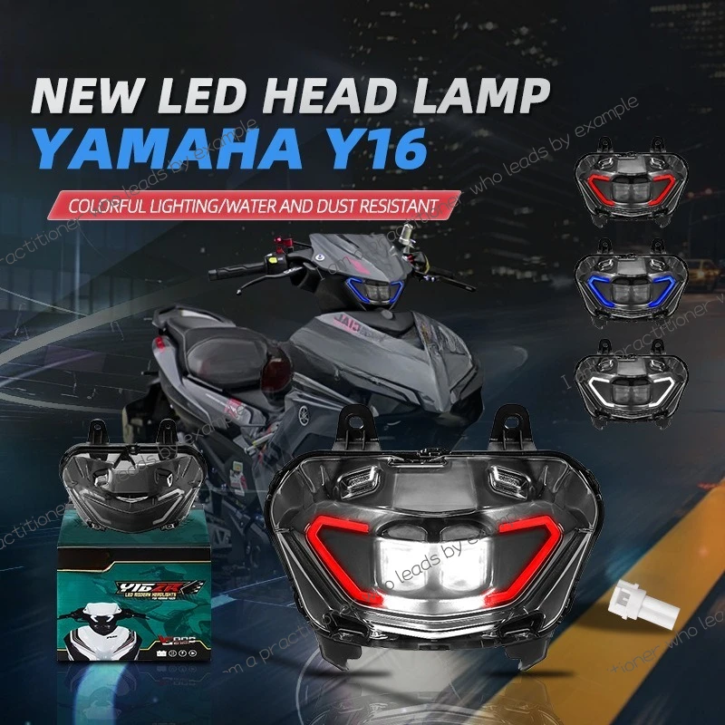 

Applicable To Yamaha ECITER155 Y16ZR LED Headlights, Motorcycle Headlights With Angel Eyes