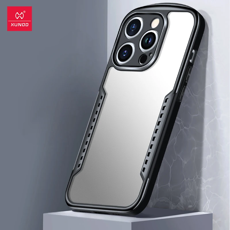 For iPhone 15 Pro 15 Pro Max Cooling Case Xundd Airbags Shockproof Hard PC + TPU heat dissipation Protection Funda