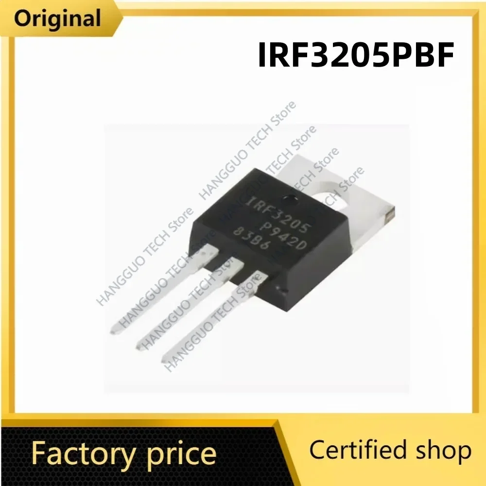 

10PCS-50PCS Real Original IRF3205 55V 110A 8mΩ 200W Big Chip Mosfet Transistors Inverter IRF3205PBF 100PCS