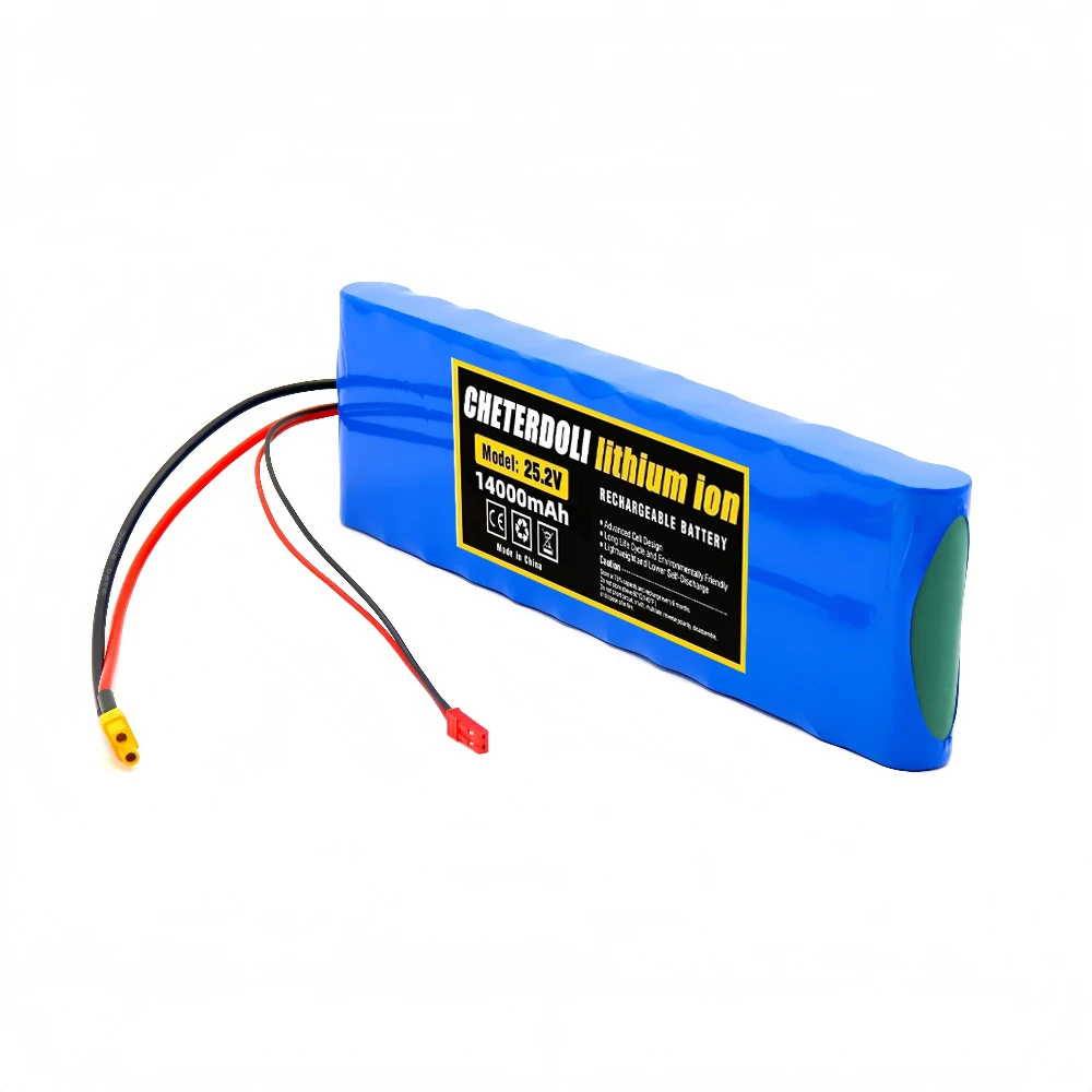 NEW 14000mAh 24v 6s2p Lithium Battery Pack 25.2V 14Ah 18650 Rechargeable Battery Li Ion Battery  for Bicycle/scooter Batteries