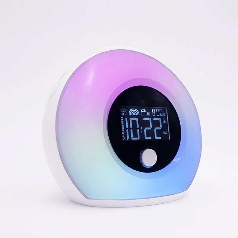 Alarm clock, new Bluetooth night light, ambient light, wake-up, desk clock, clock alarm clock.