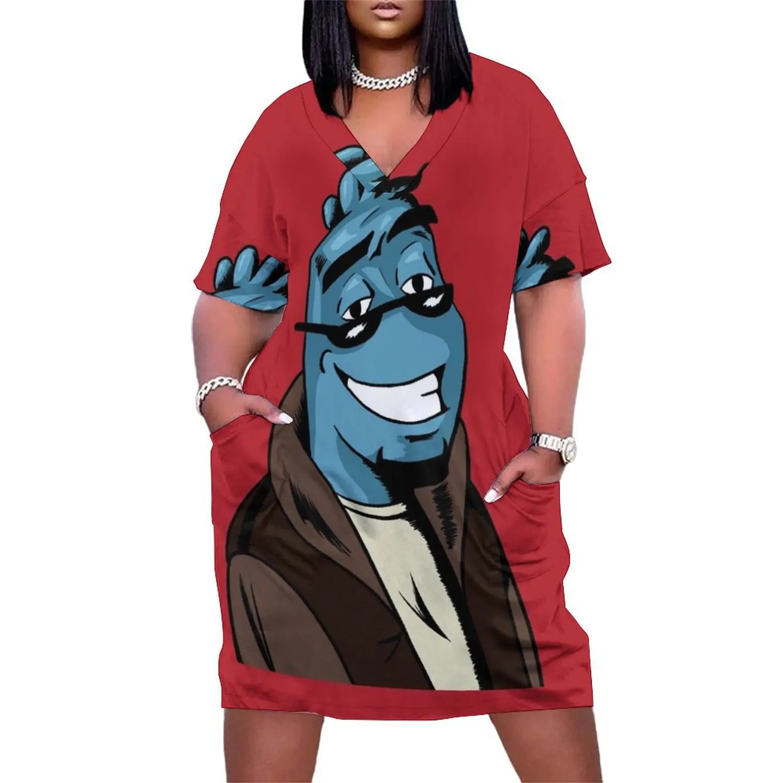 

Osmosis Jones Loose Pocket Dress elegant dresses plus sizes women's evening dresses Dress for pregnant women