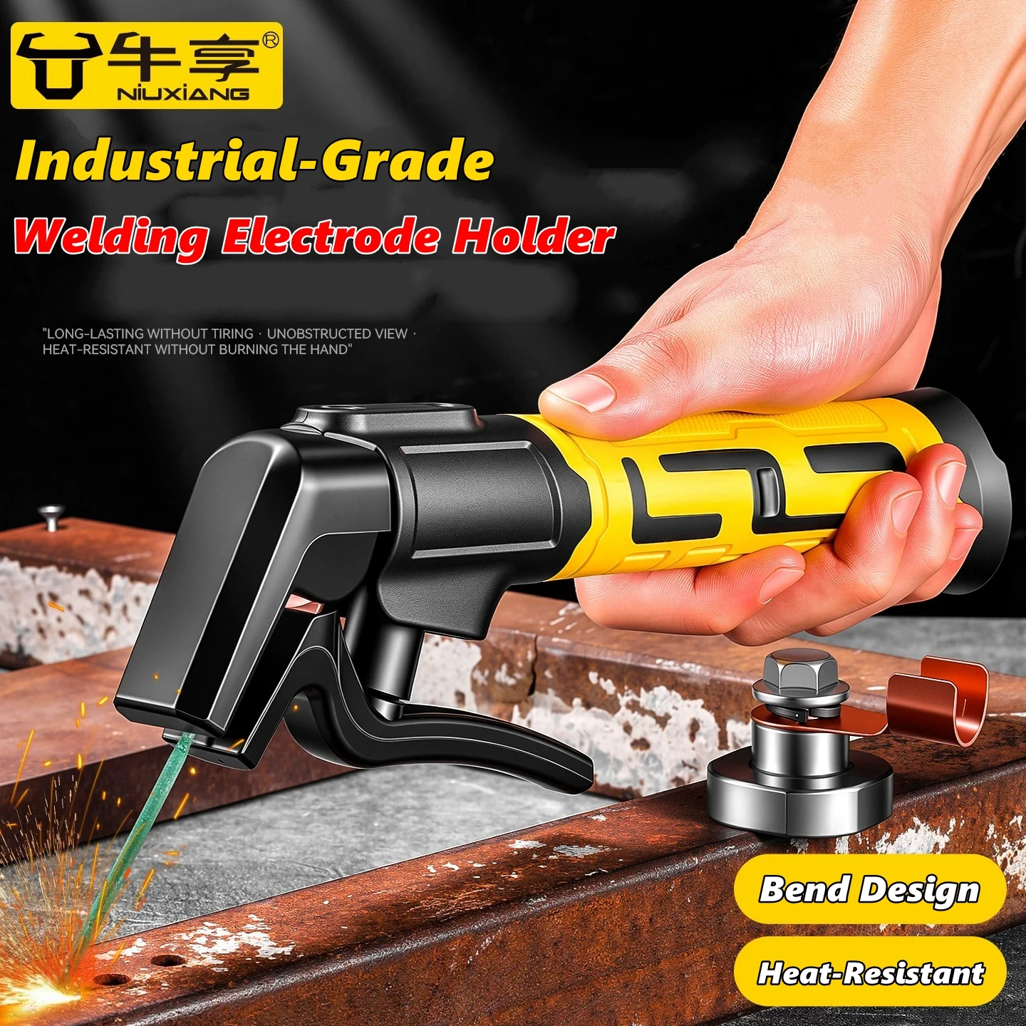 Heavy Equipment Welder - 300A/600A/800A/1000A Welding Electrode Holder Copper Heavy