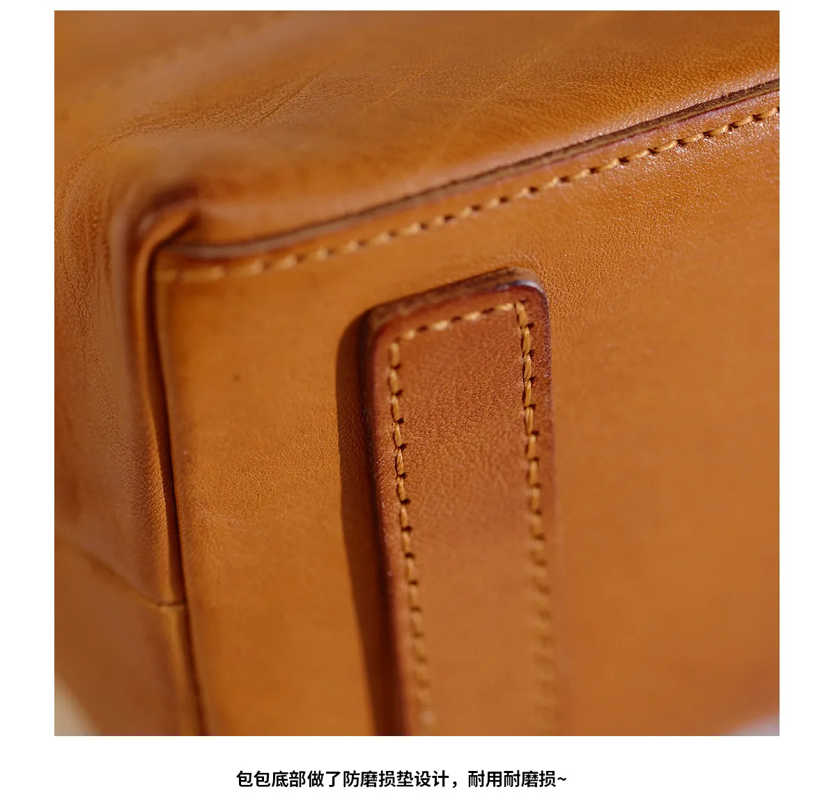 PNDME lässige handgefertigte Damen-Handtasche aus echtem Leder, modische Designer-Handtasche aus natürlich pflanzlich gegerbtem Rindsleder, Umhängetasche – Detail 19