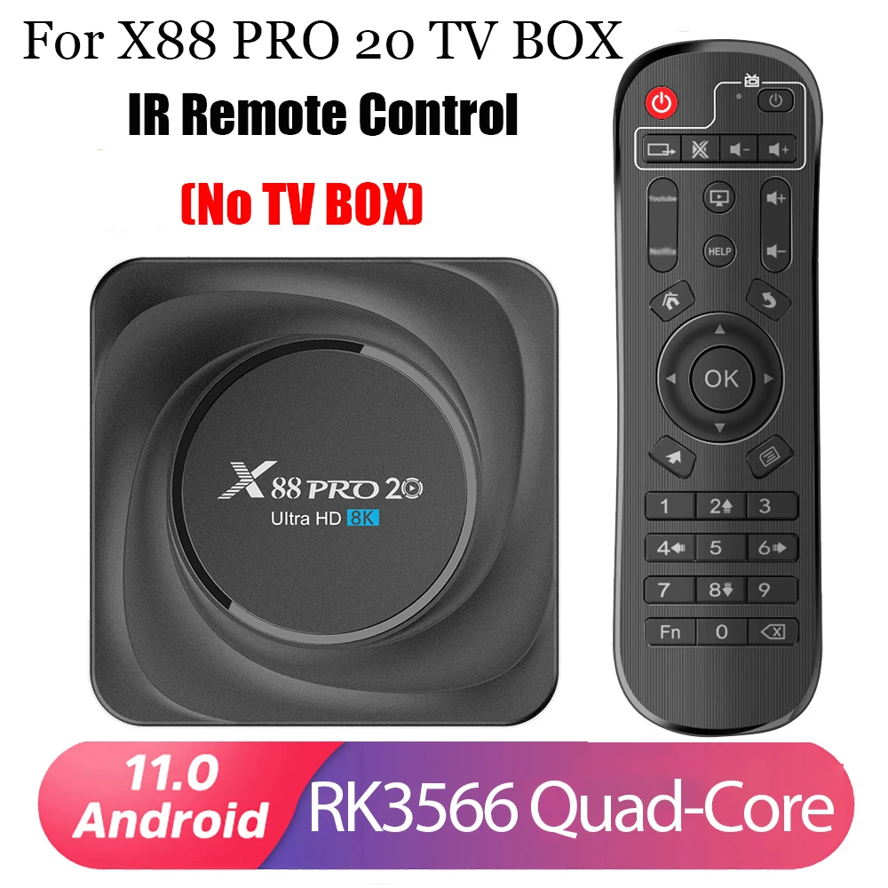الأصلي الأشعة تحت الحمراء اللاسلكية تحكم عن بعد يدعم وظيفة التعلم الأشعة تحت الحمراء ل X88 برو 20 أندرويد 11.0 صندوق التلفزيون