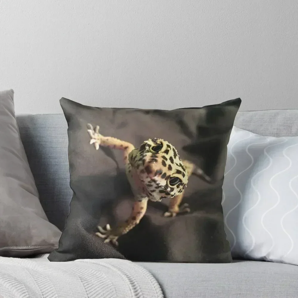 

Leopard Gecko Throw Pillow Custom Cushion Photo Luxury Cushion Cover covers for pillows pillow