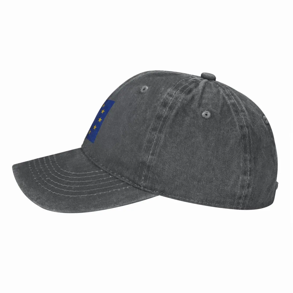 Europe European Union EU Stars National Flag Baseball Caps Fashion Denim Fabric Hats Outdoor Streetwear Baseball Cowboy Hat for