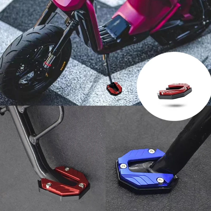 Electric Car/Motorcycle Universal Foot Support With Bigger Bottom Aluminium Alloy Increased Height Foot Support Pad Anti-skid