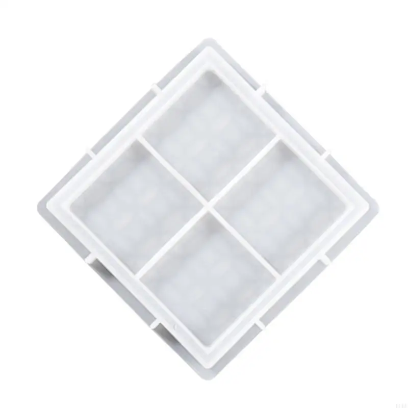 Cement Tray Molds Silicone Resin Plate Moulds Small Jewelry Dish Molds Silicone Texture for Resin Casting Tray Plate E0BF