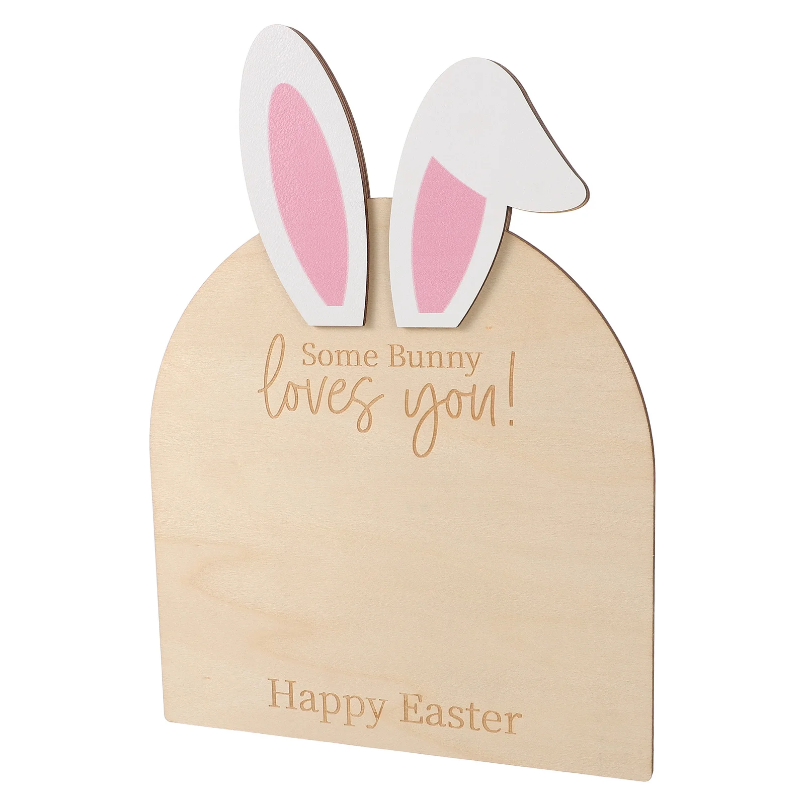 بصمة الطفل تذكار أرنب عيد الفصح لوحة خشبية ديكور غرفة الحضانة DIY بصمة حلية عدة الذاكرة الوليد