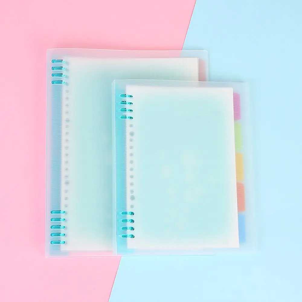 Transparent A4  A5  B5 Loose-Leaf Handbook 9 Hole Binder Clip Binder Notebook Cover Loose Leaf Notebook Cover Notebook Shell