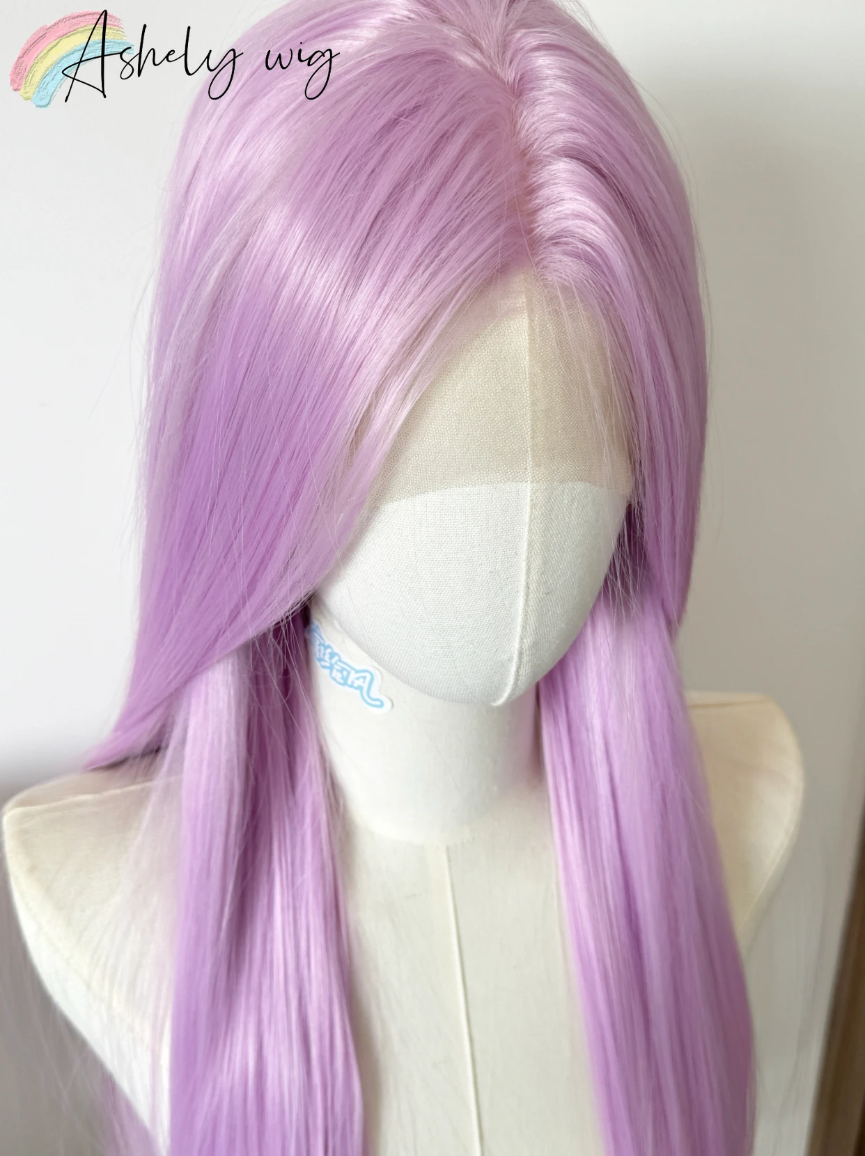 Purple Pink Wig for Women 13*4 Lavender Lace Front Wig 24inch Long Straight Hair Wig Synthetic Lace Wigs High Quality Cosplay