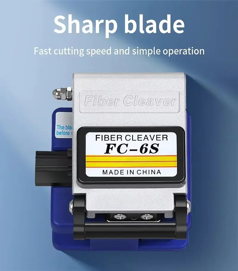SUMMITEK FC-6S Fiber Cleaver Optical Cable Fiber Cleaver Cold Connection FTTH Tool 16 Sided Blade Metal High Precision  Cleaver