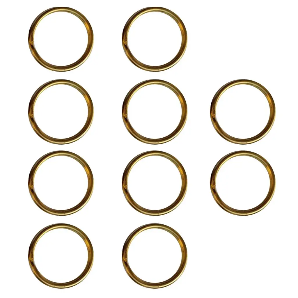 Brass Split Key Rings Chain Golden Connectors for Arts and Crafts House Car Keys Organization